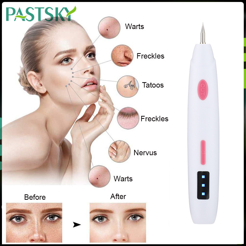 PASTSKY Mini Laser Plasma Pen Tattoo Freckle Remover Mole Removal Machine Dark Spot Eraser Face Care Skin Tag Remover Tool Wart Removal Machine