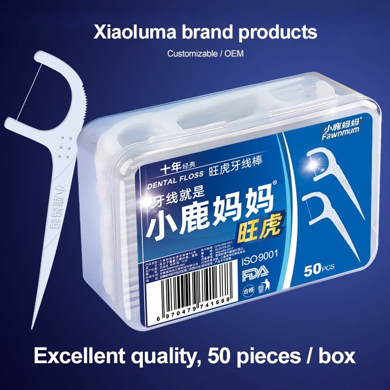 Gambar ?Ready? 50pcs Pcs Lot Disposable Tooth Flosser Interdental Brush Teeth Stick Toothpicks Floss Pick Oral Gum Teeth Cleaning Care