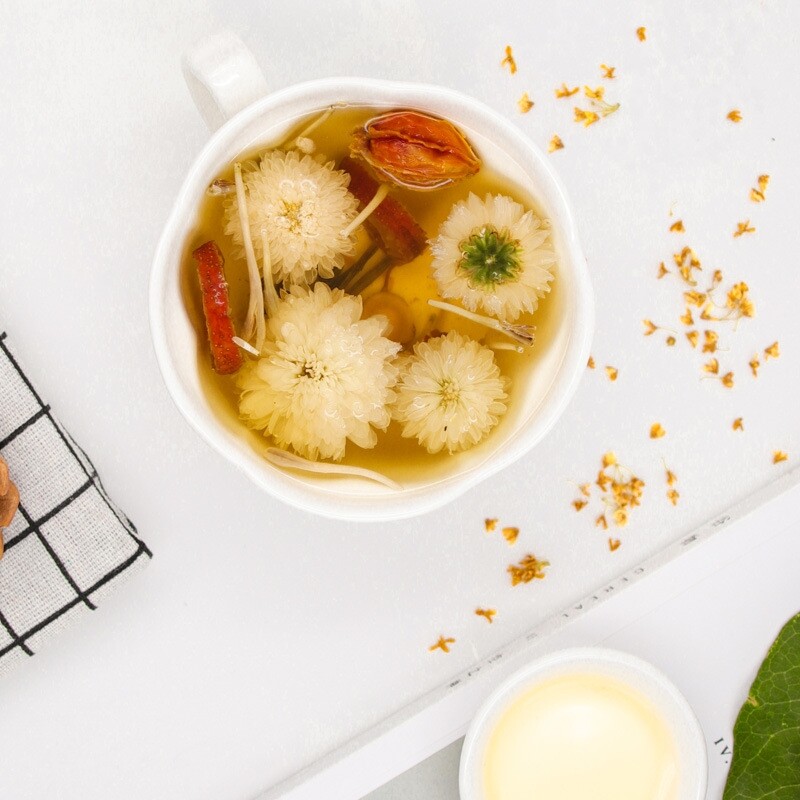 Gambar [??] ???????? ?????? ????????  Siraitia grosvenorii honeysuckle gardenia tea Siraitia grosvenorii chrysanthemum medlar tea   ??????? ?90g? ????   ???