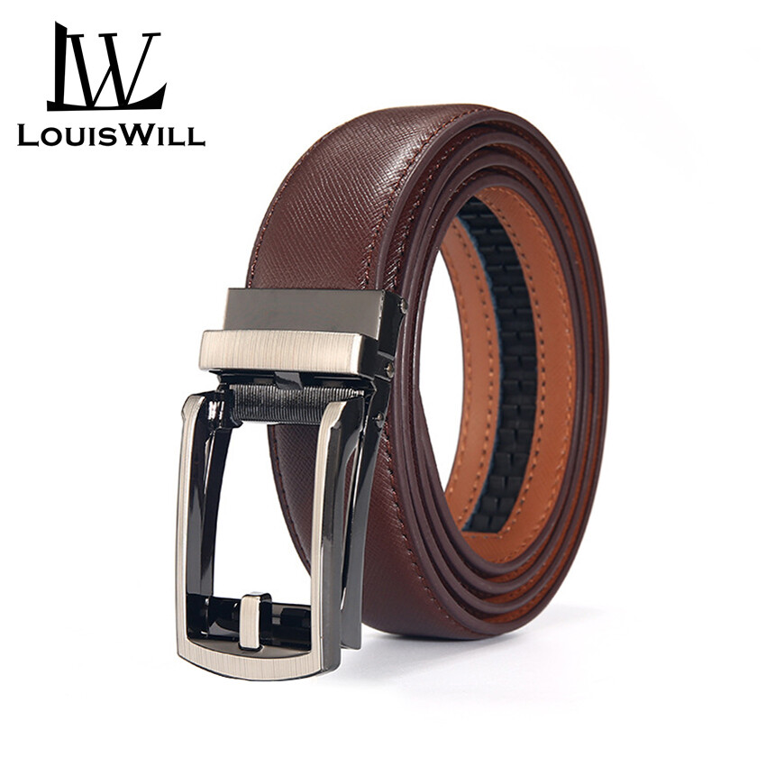 Louiswill dây thắt lưng thắt lưng nam thắt lưng thời trang nam da thật của nam thắt lưng quần jean đai khóa tự động thắt lưng nam cao cấp thắt lưng eo độ dài có thể điều chỉnh thắt lưng nam cho na thắt lưng da