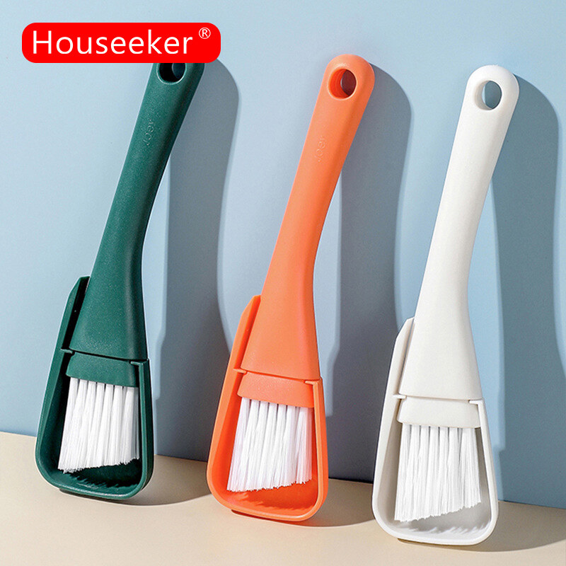 Houseeker 2 Trong 1 rãnh cửa sổ bàn chải làm sạch Cửa Sổ Khe Cắm Sạch Hơn Cho Cửa Khoảng Cách Sàn chổi lau bàn phím Dustpans vệ sinh trong gia đình Bộ công cụ