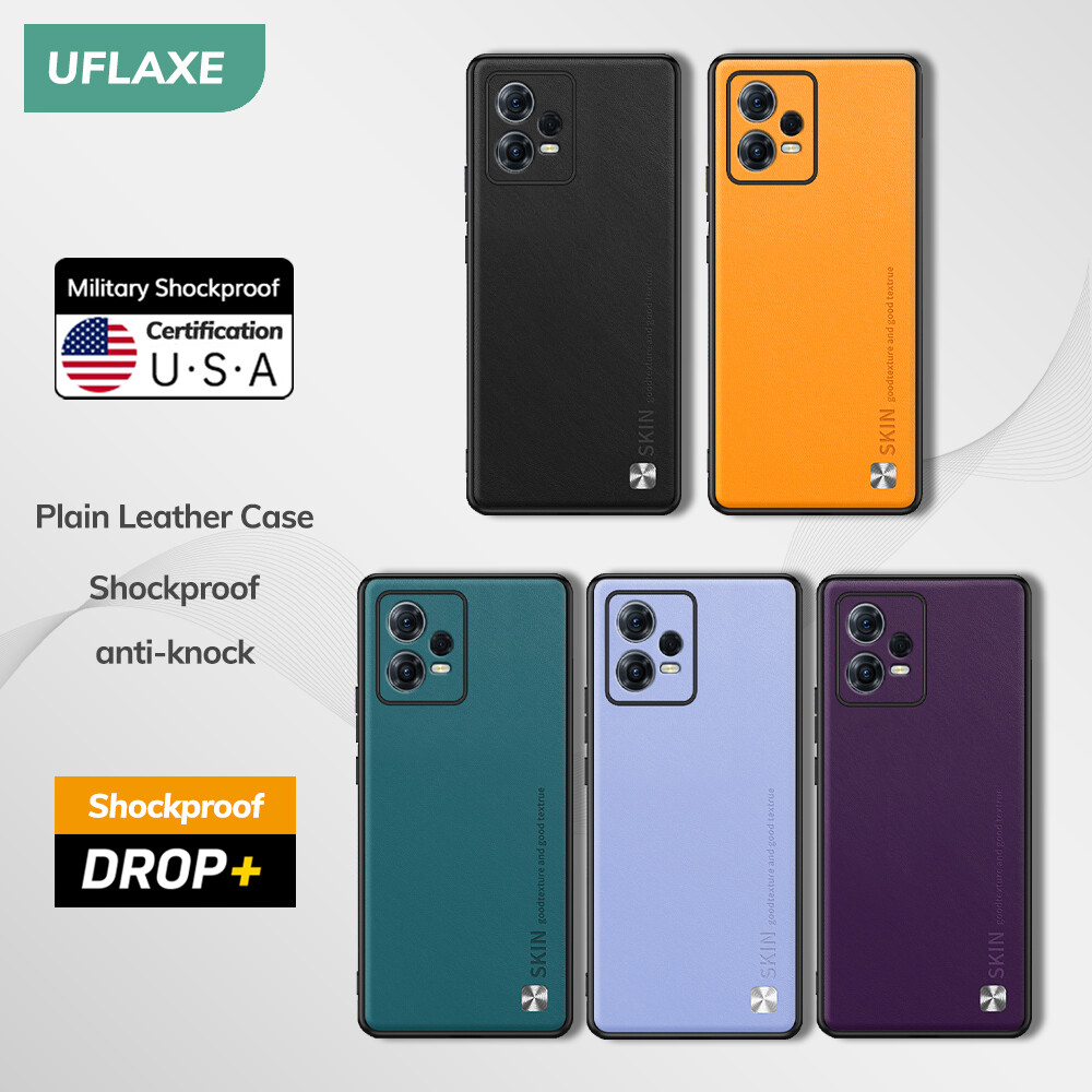 Uflaxe ốp điện thoại cứng chống sốc ốp lưng da ống kính máy ảnh bảo vệ toàn diện cho xiaomi redmi note 12 / redmi note 12 pro / redmi note 12 pro plus
