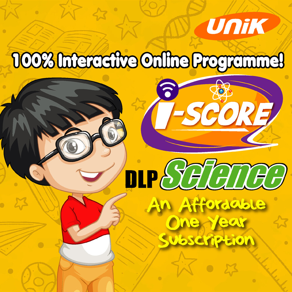 [UNIK Online Programme] iScore KSSR Science in English DLP / Online Interaktif Program KSSR Science Dlm Bahasa Inggeris Harga 299 Ringgit*Penghantaran Percuma