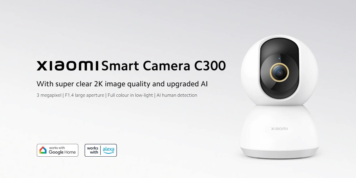 Xiaomi Smart Camera C300 XMC01, 1 Year Mi Malaysia Warranty, 2K  Ultra-Clear HD
