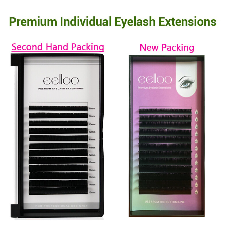 Gambar Premium Black Soft Individual Eyelash Extensions False Mink Eye Lashes Extention Fake Eyelashe Single Grafting Eyelashes