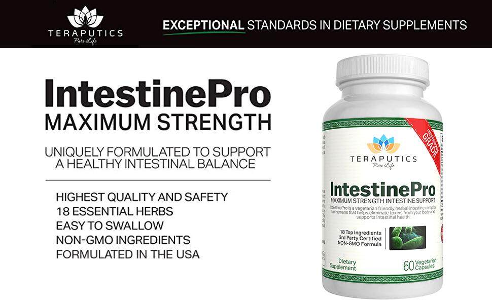 SUPPORTS A HEALTHY INTESTINAL BALANCE - THE BEST INTESTINE SUPPORT ON THE MARKET!