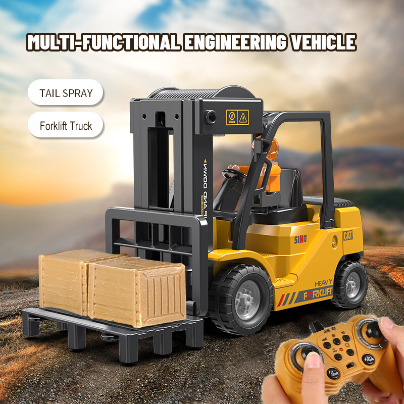 11 kênh xe hơi điều khiển từ xa trẻ em xe điều khiển từ xa xe nâng xe tải cần cẩu liftable stunt xe đèn xe điện và âm nhạc đồ chơi xây dựng cho bé trai trẻ em quà tặng