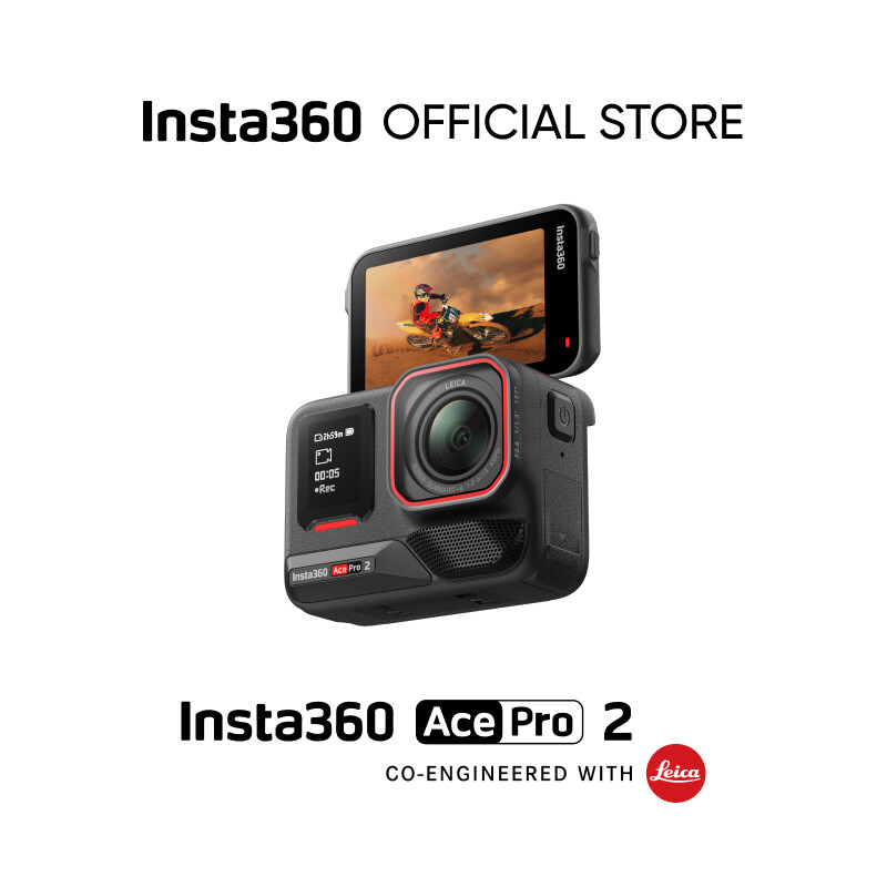 Insta360 Ace Pro 2 Pin Kép Bó-8K chống thấm nước Camera hành động đồng thiết kế với Leica, 1/1. Cảm biến 3 ", chip ai kép, ánh sáng thấp hàng đầu, âm thanh vượt trội, chỉnh sửa Màn hình lật & Ai cho vlog, mô tô và hơn thế nữa
