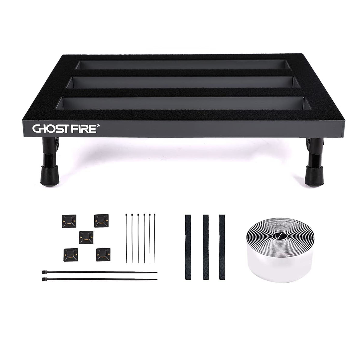 GHOSTFIRE Guitar Pedal Board Aluminum Alloy 1.3lb Super light Effect Pedalboard16.5''x11.8'' SPL-03 ราคา 1,112 บาท*ส่งฟรี