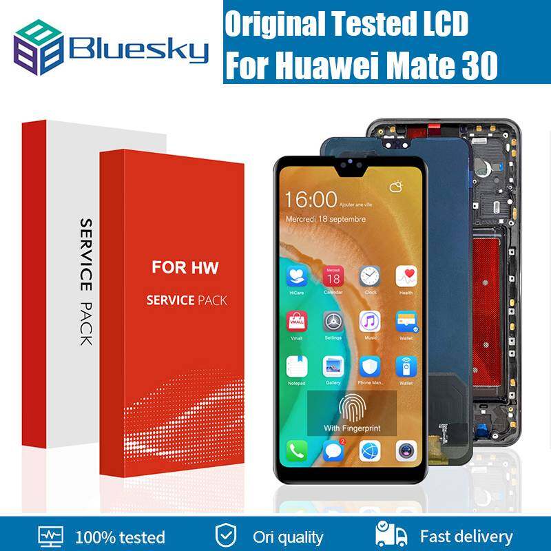 Bluesky amoled lcd cho huawei mate 30 tas-l09 tas-l29 màn hình lcd bộ linh kiện số của màn hình cảm ứng cho huawei mate 30 lcd tas-tl00 al00
