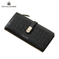 David Jones Paris Krlot Joint Name Long Crocodile Wallet 2 Fold Phone Card Holder Organizer For Women And Gilrs