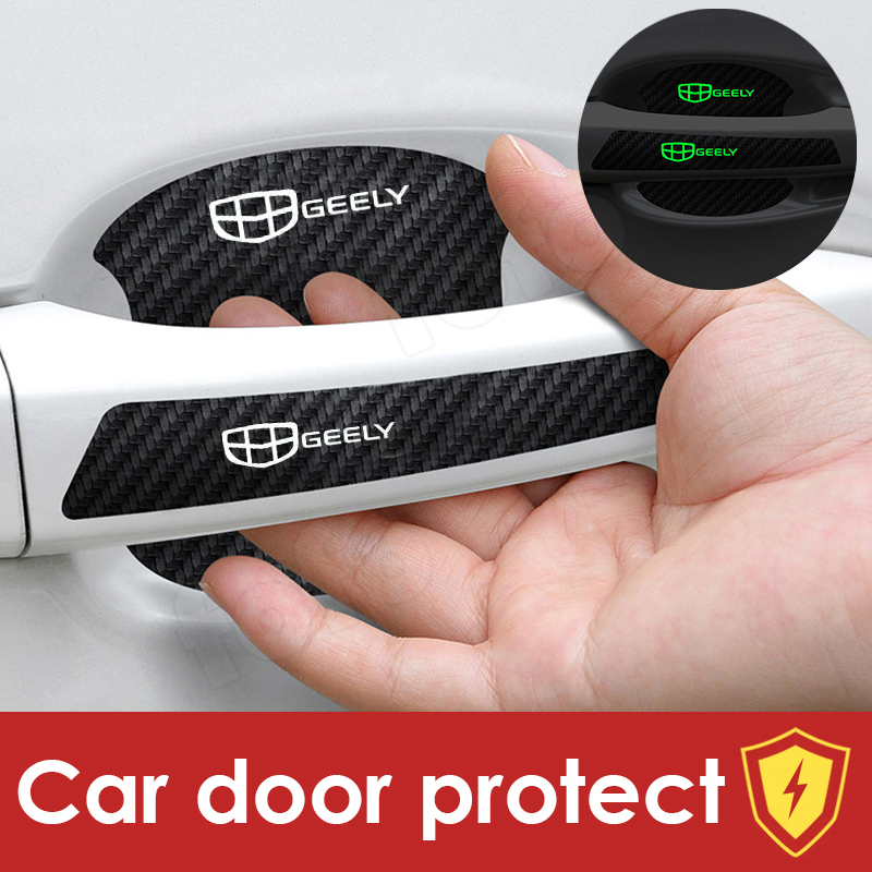 8Pcs/Set car door bowl luminous stickers carbon fiber pattern handle stickers For Geely anti-scratch protection stickers decorative stickers fit Geely all models Giá 39,000 Đồng*Miễn phí vận chuyển