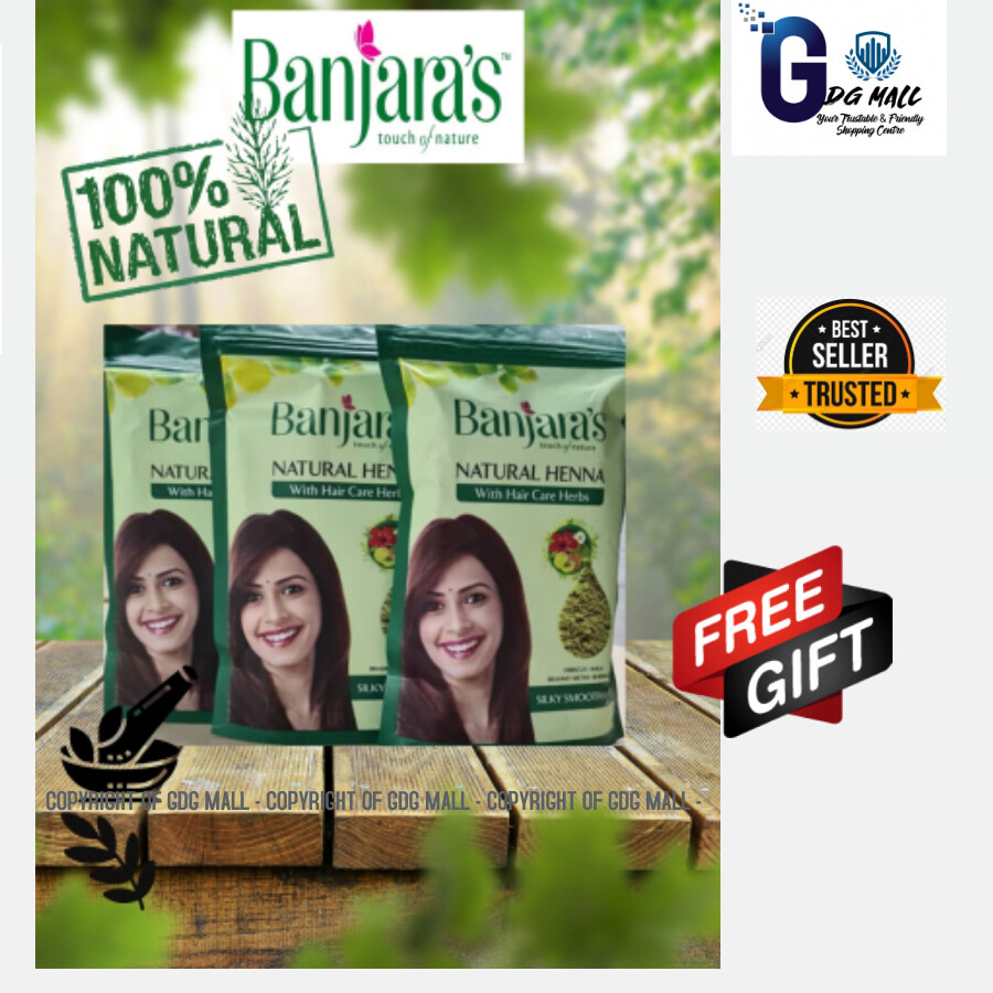 HOT SALES - NEW - BANJARA'S NATURAL HENNA With Hair Care Herbs -( 100g) -  EXP 09/2023 - ORIGINAL PRODUCTS | Lazada