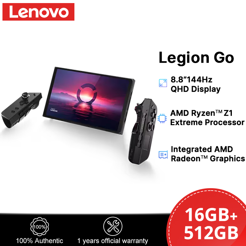 Lenovo Legion Go Gaming Handheld Console 8.8″ QHD+ 144Hz Display 16GB+512GB