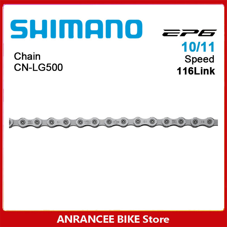 Shimano cues u4000 Series lg500 chuỗi tốc độ 10 11 MTB xích xe đạp leo núi CN-LG500 116 liên kết 112 liên kết 116 120 liên kết 124 liên kết 128 chuỗi mắt xích 10 tốc độ 11 chuỗi phụ kiện xe đạp ban đầu