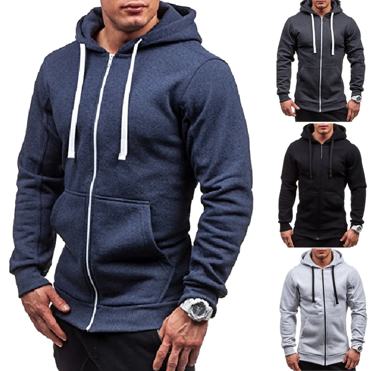 warm zip up hoodies mens