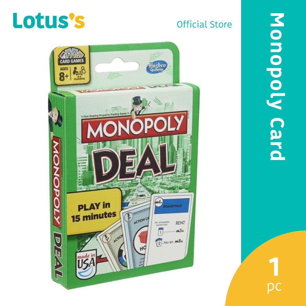 Monopoly Deal Card Game (2 - 5 players) | Lazada
