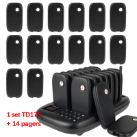Retekess TD175 Restaurant Pager System Wireless Queue Calling Table Buzzer for Waiter 1000M Long Distance 30 Beeper Pagers for Fast Food Restaurant Food Truck Coffee