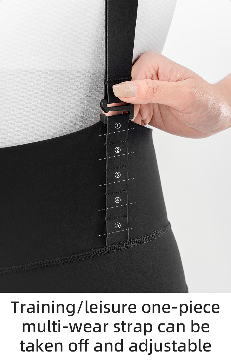 【TVI】Pantaloni da ciclismo da donna ROCKBROS Pantaloni da ciclismo da donna ad alta elasticità ad asciugatura rapida con cinturino staccabile MTB Pantaloni da ciclismo da strada Pantaloni da equitazione traspiranti con tasca laterale