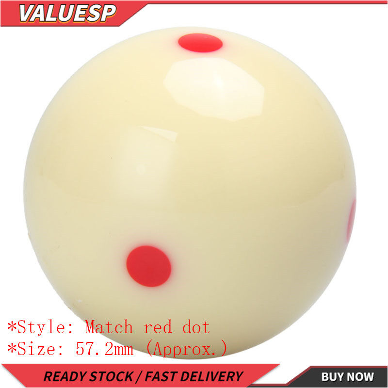 Valueshopping-Mal \ tCue Bóng 2 1/4 ”Đỏ 6 Chấm Điểm Measle-Bể Bi-a Thực Hành TrainingStandard