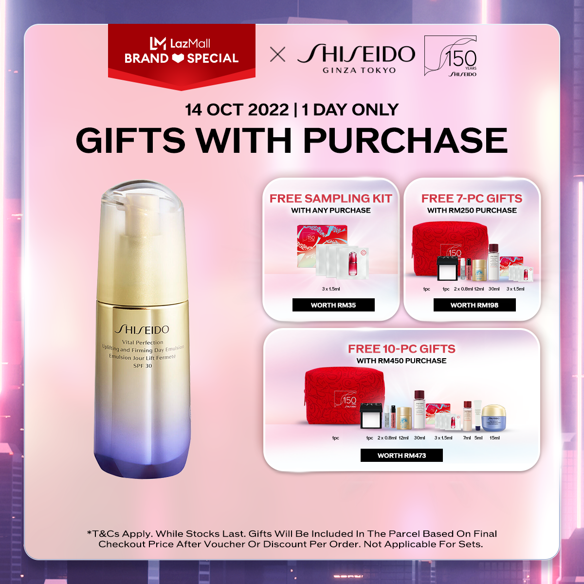 Gambar Shiseido Vital Perfection Uplifting and Firming Day Emulsion 75ml