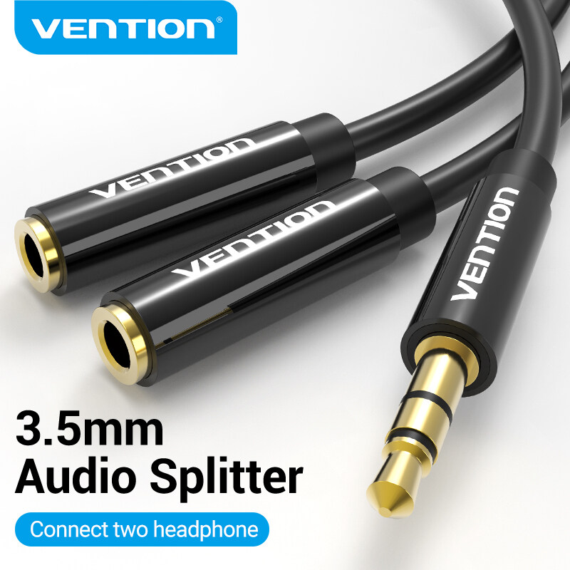 Vention Audio Splitter 3.5mm Aux Earphone Extension Cable Splitter Jack