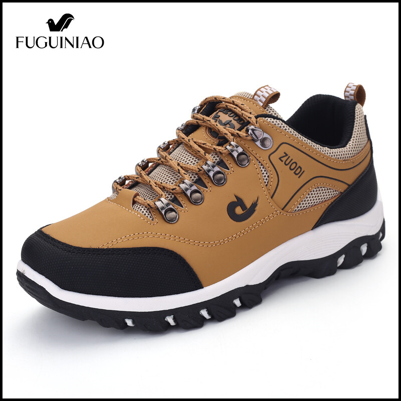 Fuguiniao New Men's Sports Shoes Hiking Shoes Outdoor Hiking Shoes Large Sizes 39-48 COD ราคา 490 บาท*ส่งฟรี