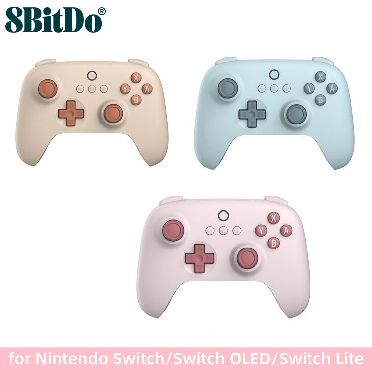 Bản gốc 8bitdo cuối cùng C tay điều khiển Bluetooth tương thích với switch Wake-on-shake Bộ chuyển đổi Nintendo OLED / Switch Lite 6 trục điều khiển chuyển động Rumble rung tay cầm chơi game không dây Alps cần điều khiển Joypad USB có dây tay cầm chơi gam