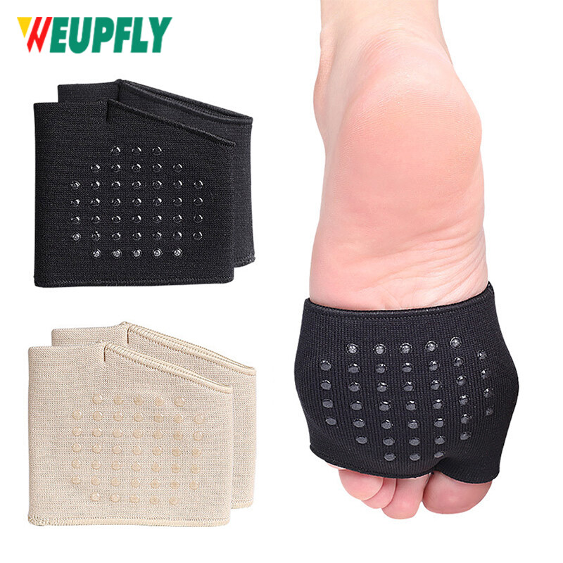 1Pair Forefoot Gel Pad Cushion Half Sock Supports Prevent Calluses Blister