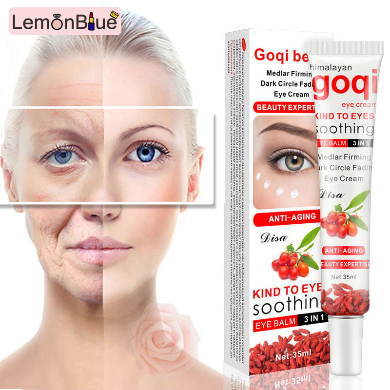 Gambar LemonBlue Portable Eye Cream Reduce Wrinkles Dark Circles Tightening and Lifting Under Eye Eye Cream Women Girls Portable Reduce Wrinkles Dark Circles Tightening and Lifting Under Eye Bags Useful 35ml