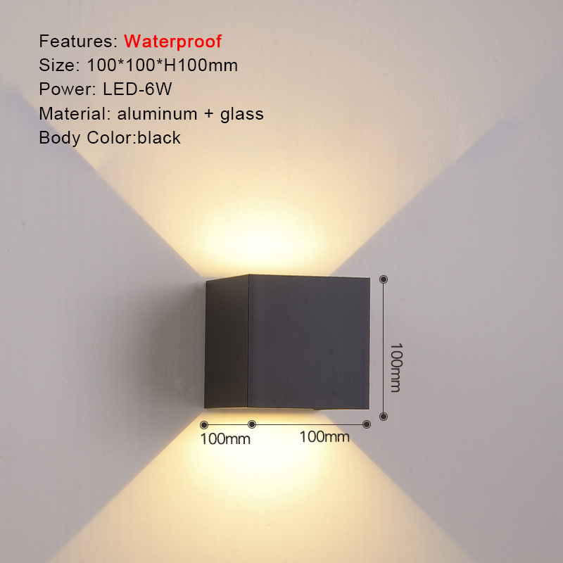 SUNMEIYI LED Chống Nước Ngoài Trời Đèn Nhôm Đèn Tường Đèn Phòng Ngủ Phòng Khách Hành Lang Cầu Thang Hiên Nhà Cho Trang Trí Khách Sạn Gia Đình