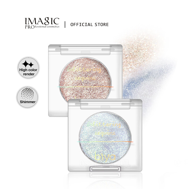 Imagic đơn sắc ngọc trai eyeshadow glitter pearlescent ánh sáng lung linh đa chức năng trang điểm hàng ngày yếu tố cần thiết