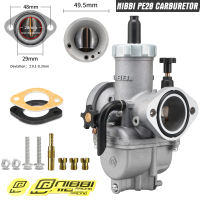 NIBBI PE19mm/PE22mm/PE24mm/PE26mm/PE28mm Flange Carburetor With Jets sports Carb for Motorcycle 2T 4T YAMAHA Honda 50cc-250cc Engine