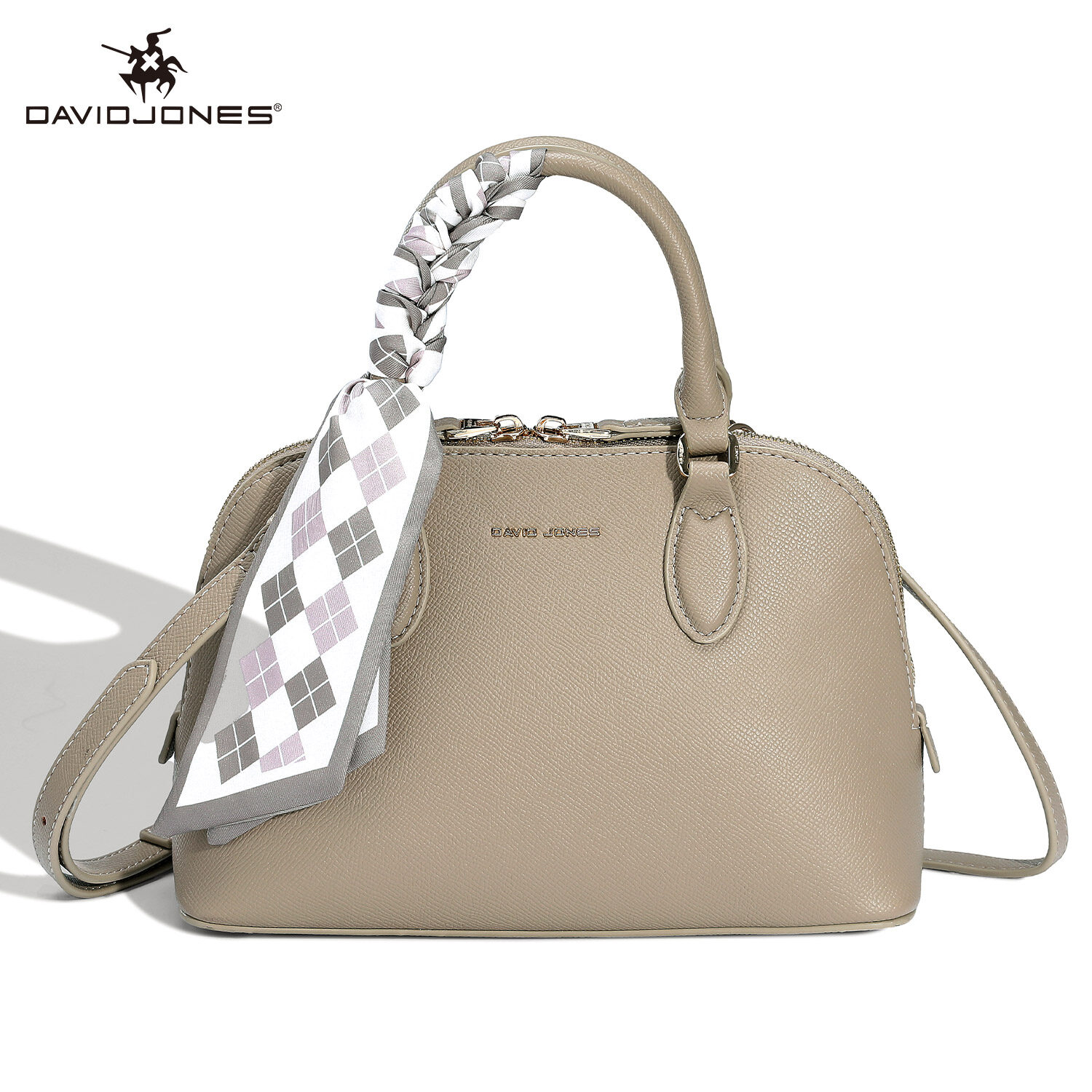  David Jones Paris phụ nữ Top-Túi Xách Tay Đeo Chéo Nữ Túi Xách Túi tote với khăn 