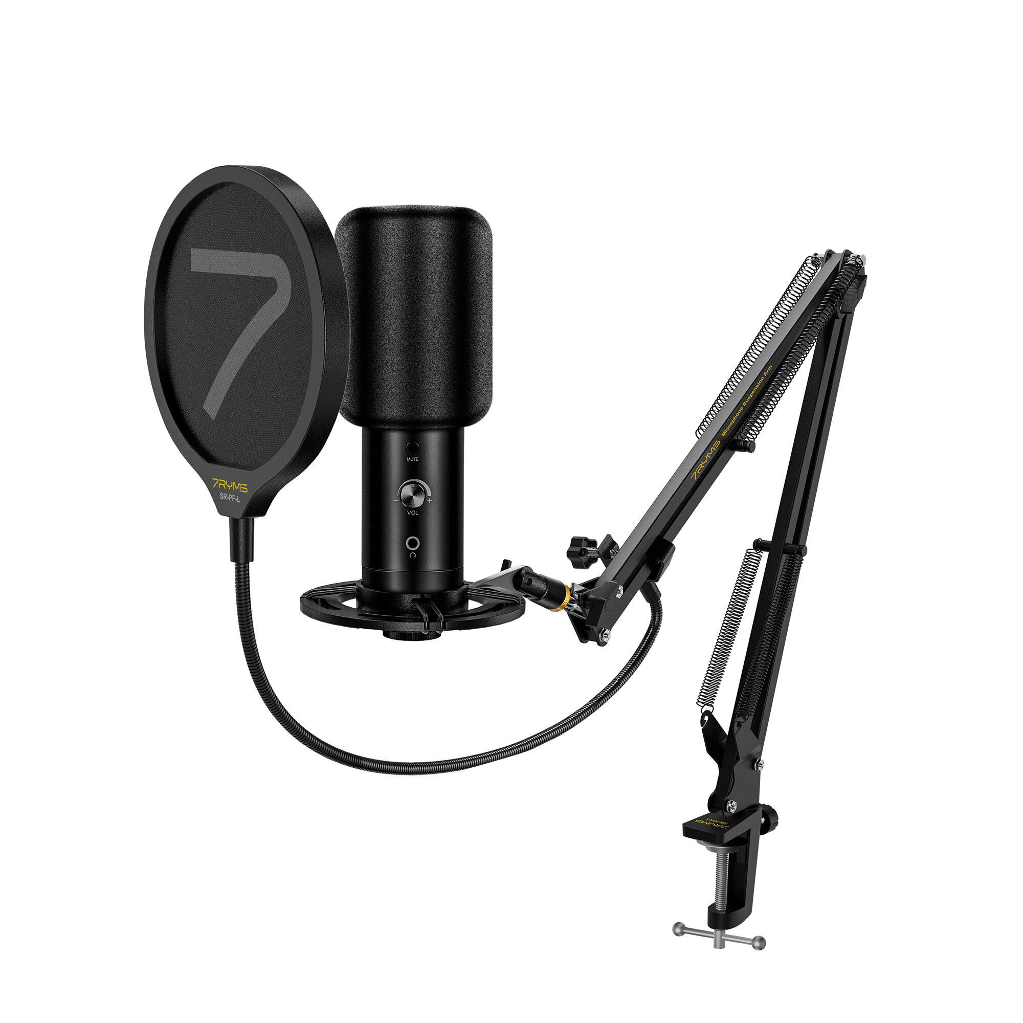 7RYMS SR-AU01-K1 USB Microphone Kit Đối Với PC/Ghi Âm Điện Thoại Và Streaming Tương Thích Với Điện T