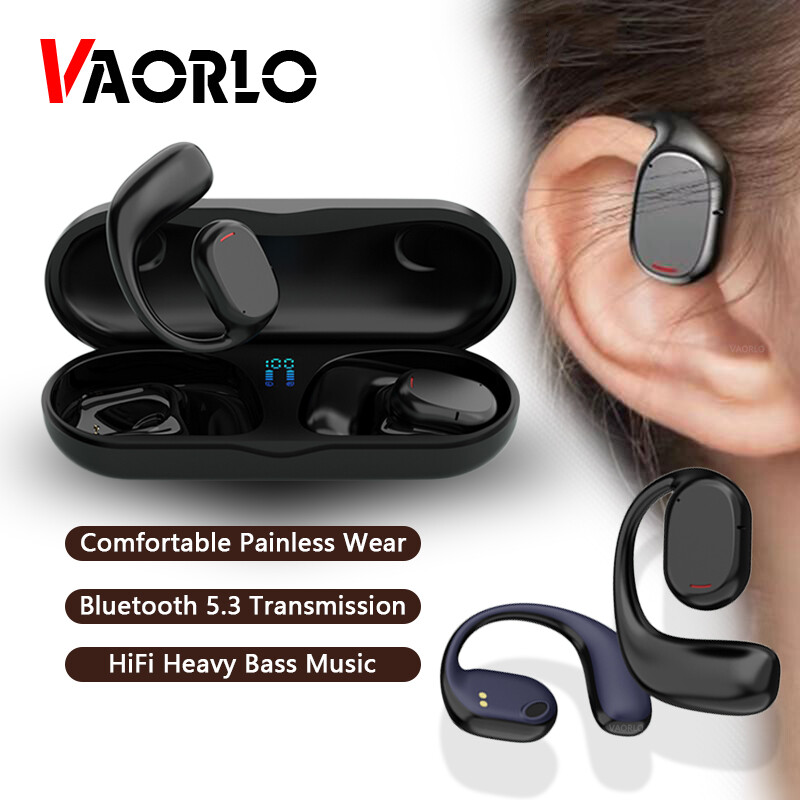 VAORLO Đèn Thở Chống Nước HiFi Hai Bên 5.3 Cảm Ứng Thông Minh Dẫn Truyền Âm Thanh Qua Xương Gắn Tai Không Đau Đeo Được TWS JS270 Bluetooth Âm Thanh Nổi Chính Hãng Tai Nghe Thể Thao Phù Hợp Với Huawei Vivo OPPO Xiaomi Infinix Samsung