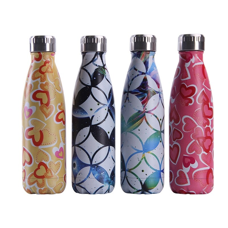 Gambar 092 095 LOGO Custom Stainless Steel Bottle For Water Thermos Vacuum Insulated Cup Double Wall Travel Drinkware Sports Flask