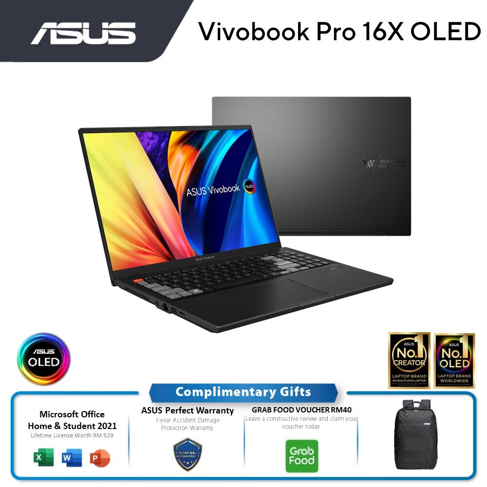 Asus Asus Vivobook Pro 16x Oled N7601 12th Gen Intel Price In Malaysia And Specs Rm8999 1847