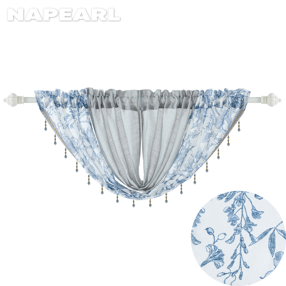 NAPEARL Solid Color Double Curtain Head Double Spell Decoration Living Room Bedroom Universal 1PC ราคา 167 บาท*ส่งฟรี