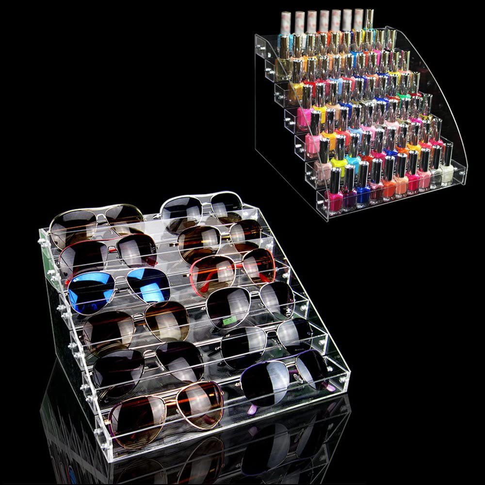 Gambar Cosmetic Display Rack Essential Oil Display Racks Nail Polish Acrylic Rack For Cosmetic Storage Display Multi Layers Flavor Display Rack