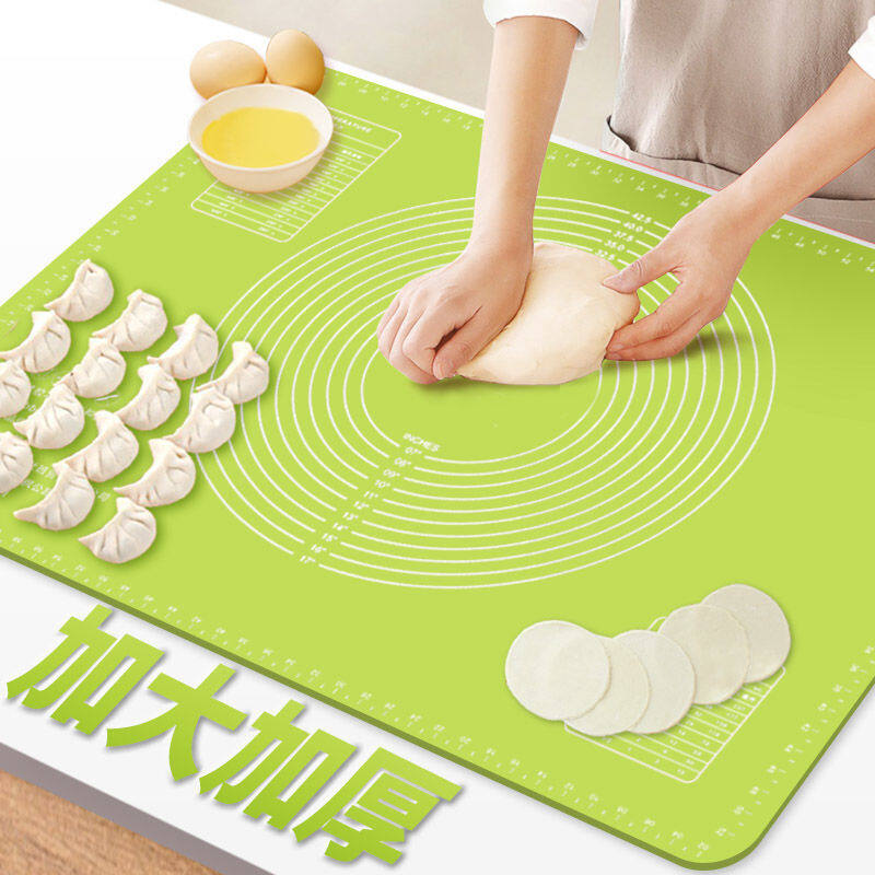 Gambar Antibacterial Large Non Stick Silicone Baking Mat Silicone Pastry Mat Kneading Rolling Dough Pad Sheet Kitchen Tools Chopping Board
