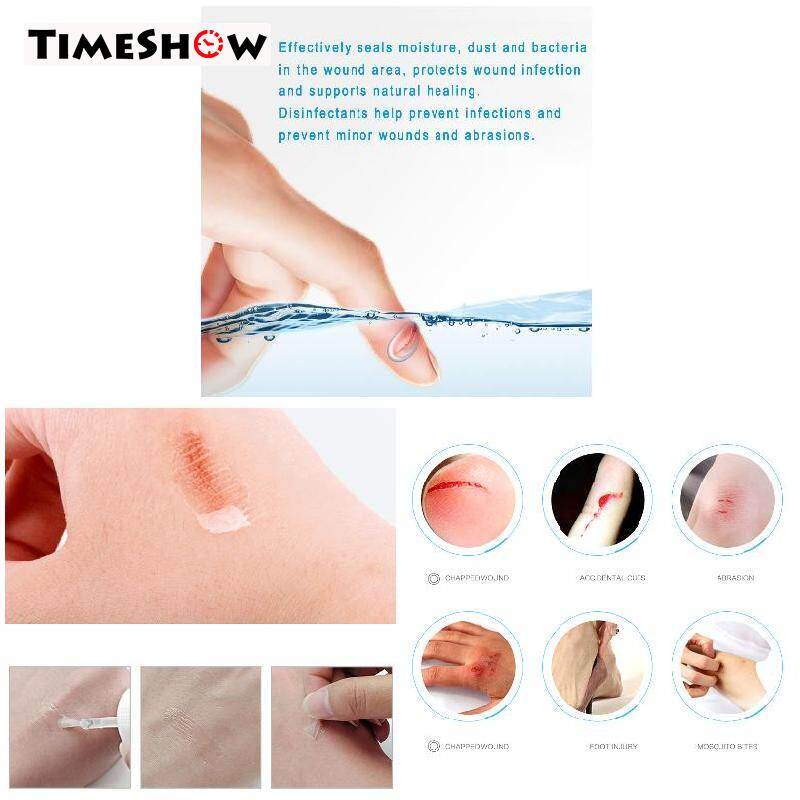 Gambar TimeShow Waterproof Protective Film Bandage Transparent Invisible Liquid Band aid Wound Healing Liquid Band aid Accessories Wound Healing Tool Waterproof Protective Film Liquid Transparent 10ml