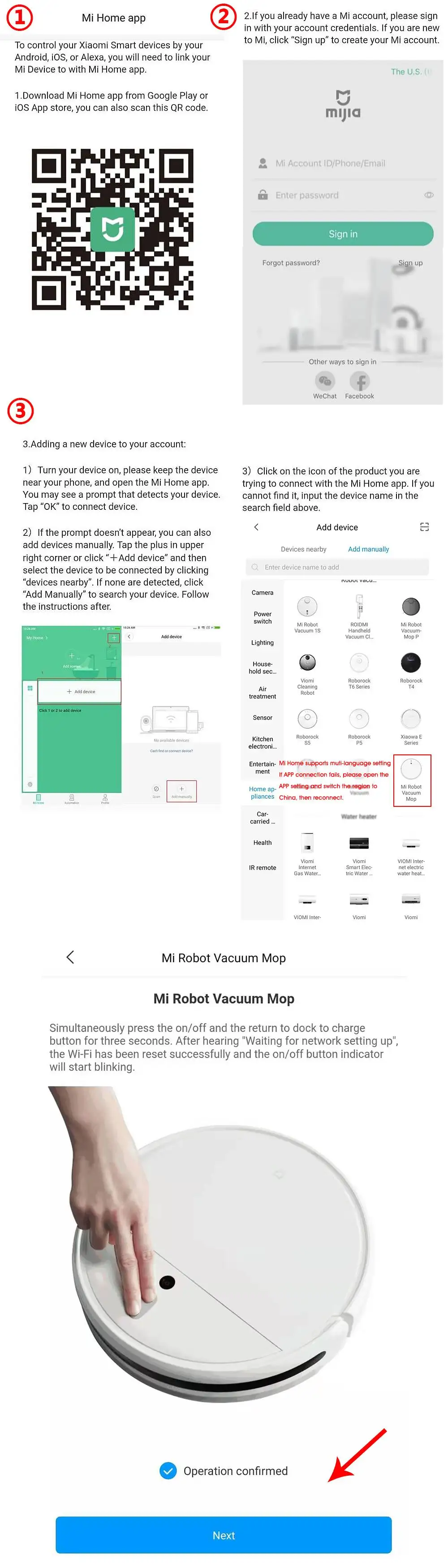 mi robot vacuum google home