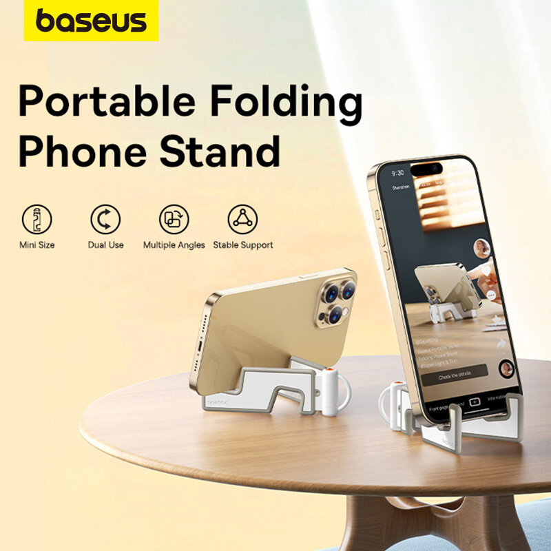 Baseus gấp giá đỡ điện thoại có thể điều chỉnh bàn máy tính có thể gấp giá gắn giữ điện thoại Dock