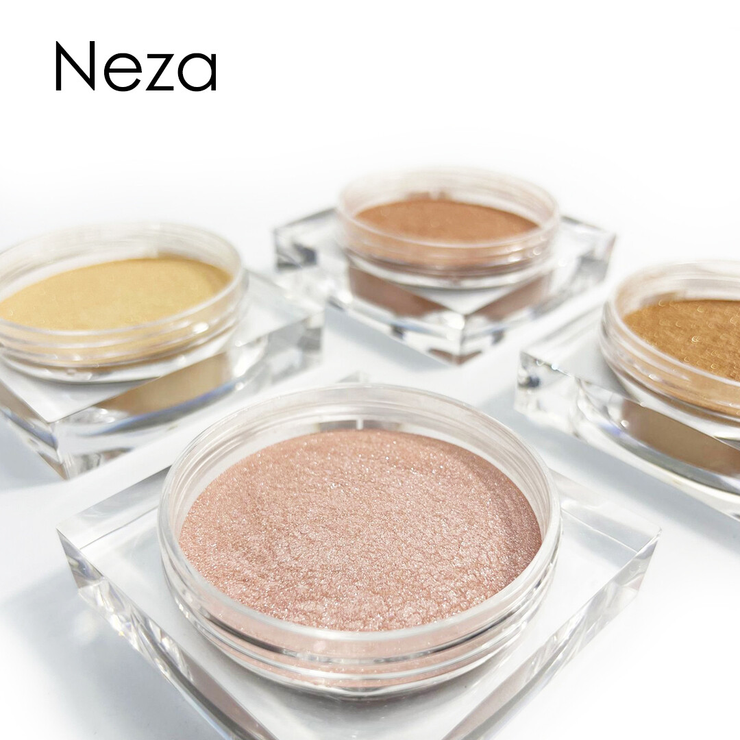 Gambar Neza High gloss concealer loose powder (with puff) three dimensional contour shadow oil control makeup powder long lasting brightening makeup