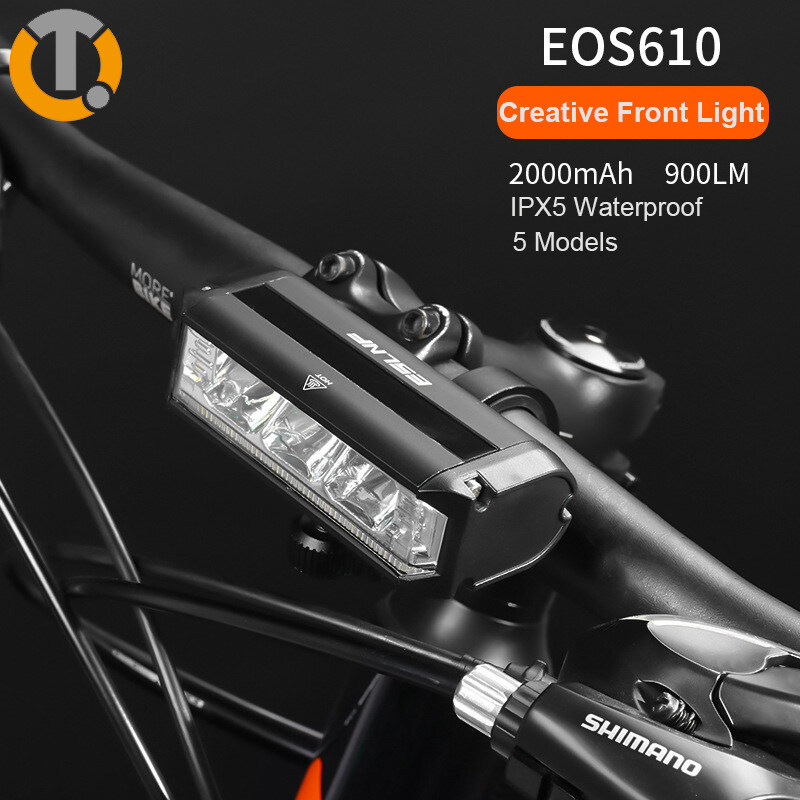 Eslnf Đèn Xe Đạp 900Lumen ban đầu tích hợp thanh ngang đèn chiếu phía trước 2000mAh sạc USB đèn pin chống thấm nước yên xe đạp thể thao xe đạp leo núi phụ kiện đèn