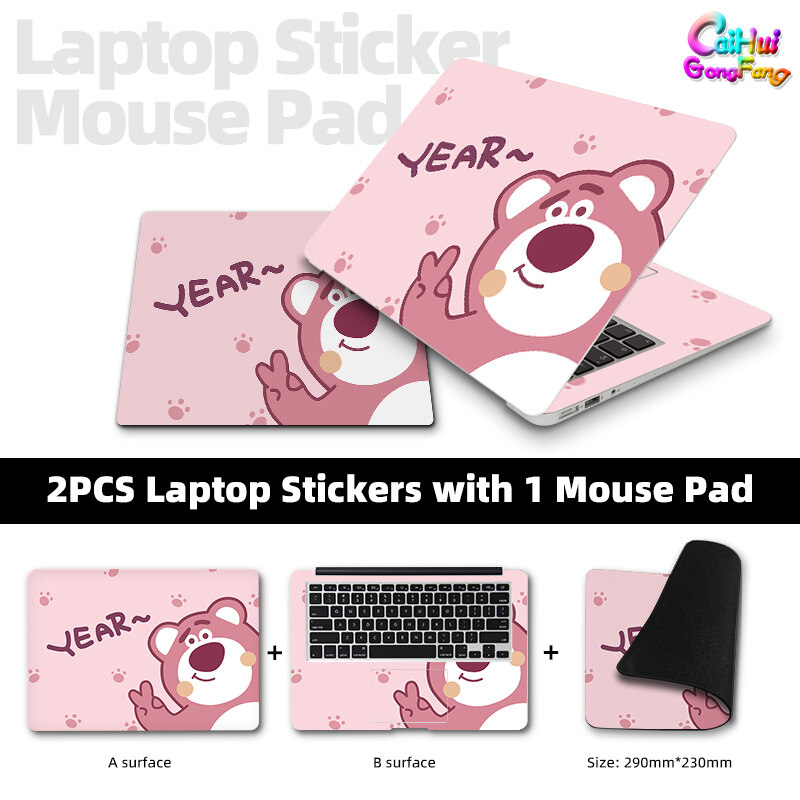 Máy tính xách tay phổ thông Sticker skins với chuột Pad DIY phim hoạt hình