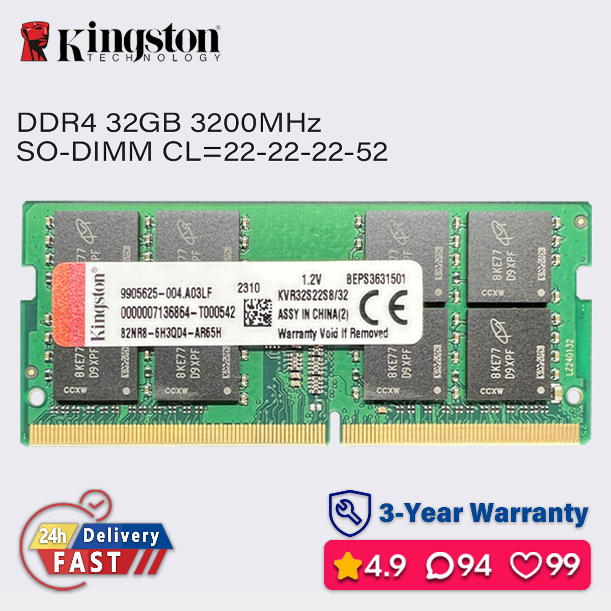 Shop Kingston Ram Ddr4 8gb at Better Price Online | Lazada Singapore