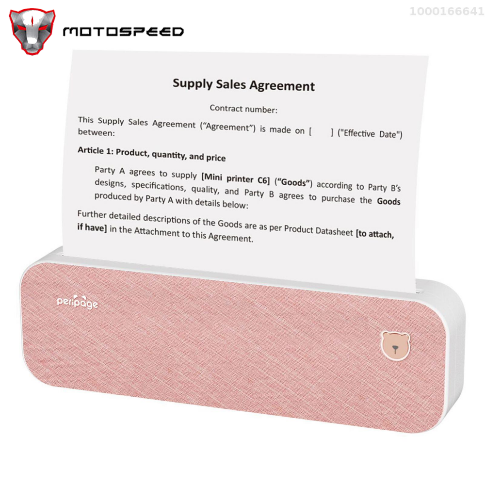 PeriPage A4 Paper Printer Direct Thermal Transfer Wirless Printer Mobile 210mm Mini Mobile Photo Printer USB BT Connection with 1 Roll Thermal Paper Support 2''/3''/4'' Paper Width Printing PDF File Webpage Contract Picture Compatible with Android iOS ราคา 4,628 บาท*ส่งฟรี