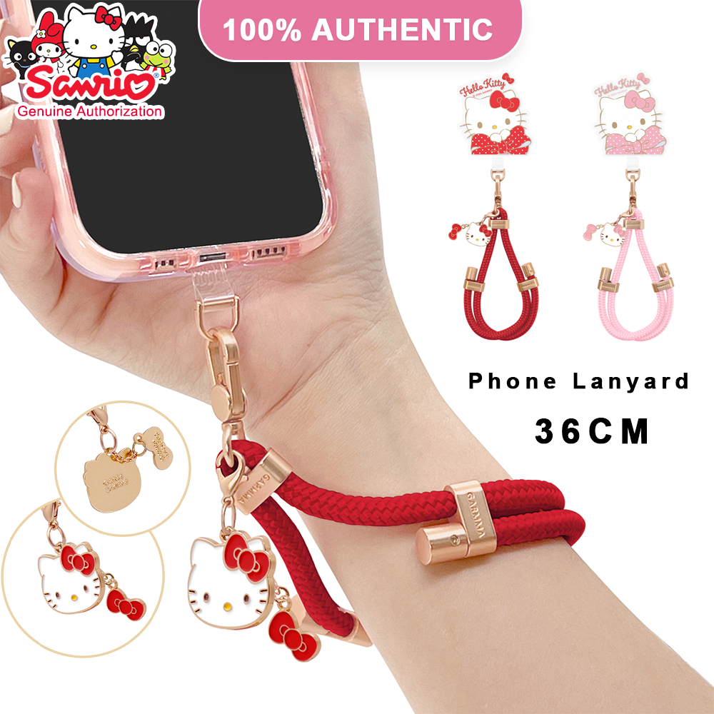 36CM)100% Authentic Sanrio Hello Kitty Phone Lanyard Wrist Style